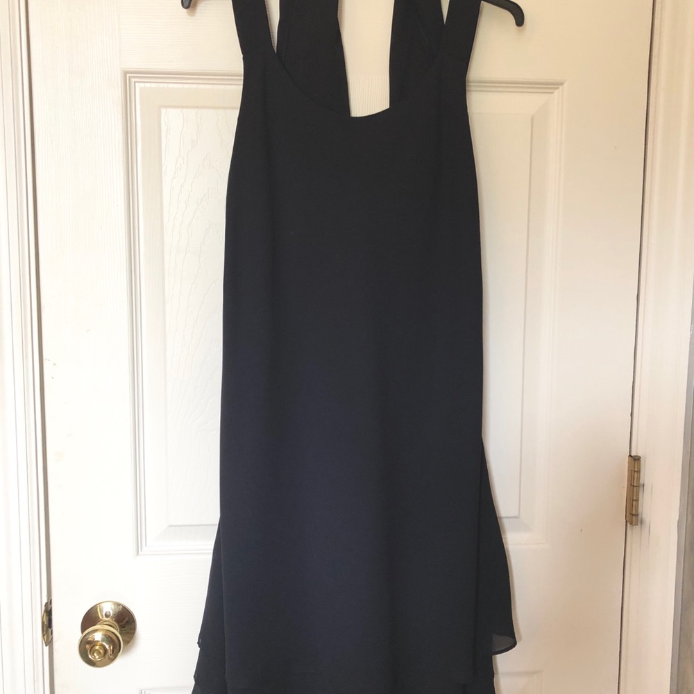 Black Chiffon Sexy Black Cocktail Desss